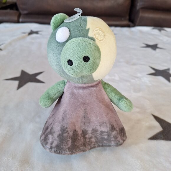2020 Zompiggy Plush Roblox PIggy Pig Zombie Green‎ Yellow 6" PhatMojo - Picture 1 of 5